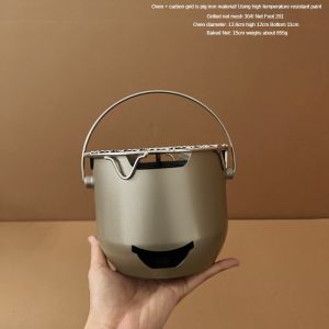 I know Portable Mini Charcoal Grill - Stainless Steel Outdoor BBQ Indoor Cooking Tea Brewing and Korean-Style Barbecue Stove