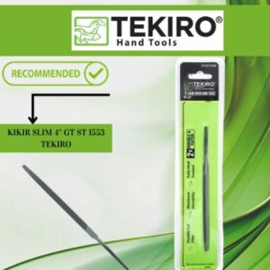 Kikir Gergaji Kayu Slim 4  TEKIRO Original Terbaru Kikir Slim Taper Saw FAiles 4 Inch Terlaris