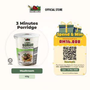 NATURES OWN Bubur Segera - Cendawan / Instant Cup Porridge - Mushroom
