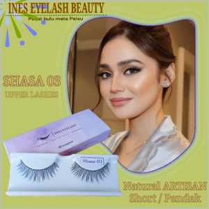 Bulu mata  Lentik Natural Pendek  Type shasa-03 Dengan kemasan cantik