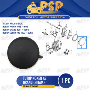 Tutup Noken As Grand (Hitam) - Penutup Tutup Kamrat Timing Gigi Sentrik Honda Astrea 800 Prima Star