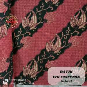 [0.5 METER] Kain Batik Polycotton [Batik Pria Batik Wanita Batik Couple Keluarga] Lebar 1.15 Meter