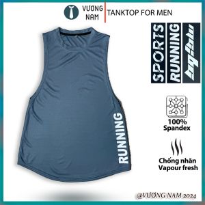 Áo ba lỗ TANKTOP nam chất thun lạnh xẻ tà form rộng tập GYM thể hình VNO116
