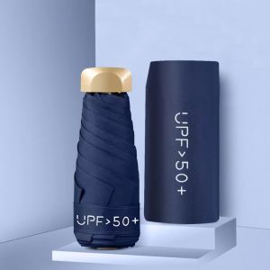 BIMI UV Protection Mini Sun Umbrella UPF50+ Ultraviolet Protection Pocket Parasol Capsule Portable Sun Shade Vinyl Folding Umbrella Outdoor