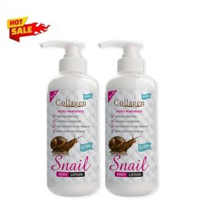 500G Snail Collagen with Glutathione Spf 100 PA+++ Body Lotion 500ML Collagen Whitening Body Lotion Effective Permanent Whitening Anti-Wrinkle Anti Aging Body Lotion