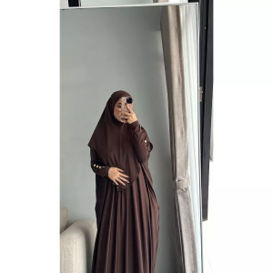 GAMIS BANDUNG123 GAMIS ABAYA MECCA BETWING JERSY PREMIUM SET KERUDUNG ABAYA UMROH termurah berkualitas