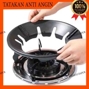 DPI Cover Alas kompor Anti Angin /Tatakan Anti Slip/Dudukan Kompor Anti Angin Model HItam Bulat