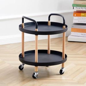 Coffee Table with Wheels Beauty Salon Trolley Movable Multipurpose Tea Trolley Living Room Trolley
