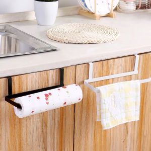 Toilet Metal Storage Holder Under Cupboard Shelf Sundries Tissue Towel Rack Home Organizer Roll Paper Hanger Kitchen Tools