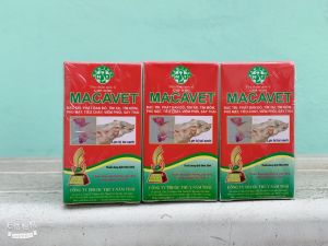 MACAVET 20ml Cty Năm Thái phát ban đỏ tím tai tím mõm phù mắt tiêu chảy viêm phổi sảy thai tai xanh phó thương hàn tụ huyết trùng xoắn khuẩn suyễn