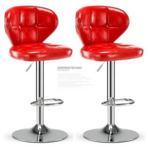 【COD+Hot Sale】2 Pcs Bar Stool Chair Lifestyle Person Air Lift Adjustable High Chair Bar Counter Faux Leather / Bar chairs Barstool Chair Stool Bar Chair Bar Counter Chair