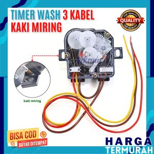 TIMER DUDUKAN KUPING KAKI MIRING 3 KABEL I PEMUTARAN PEMBILAS 3KABEL | TIMER PENCUCI MESIN CUCI KAKI MIRING 3 KABEL