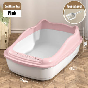 Cat Litter Box Large with Scoop Semi-enclosed Cat Toilet Deodorization Leakage Prevention