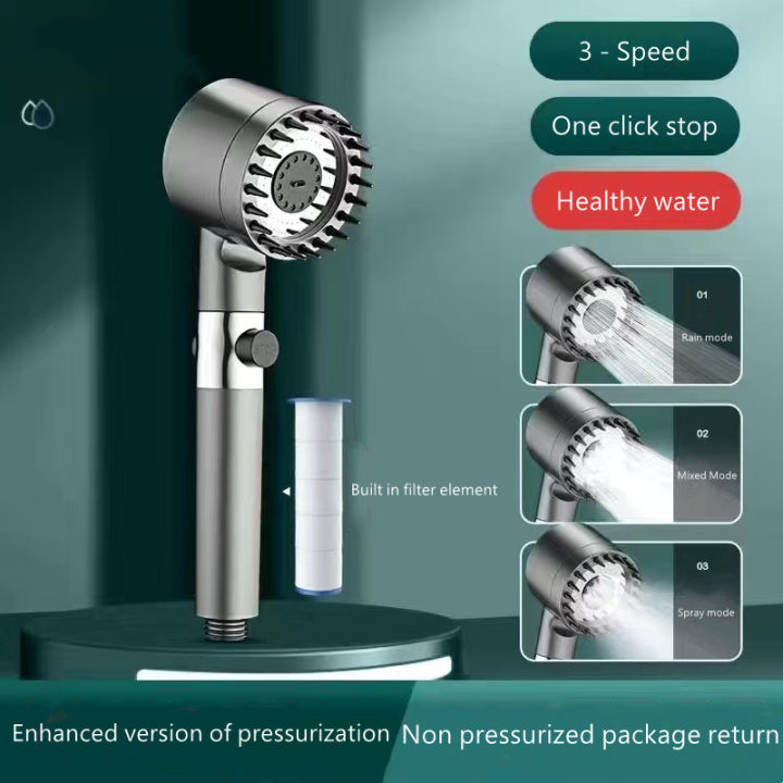 3 in 1 Shower Head With Hose Set Bathroom High Pressure Shower Sprayer ...