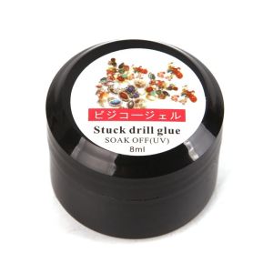 8ml UV Gel Nail Glue Crystal Adhesives Transparent Clear Gel Nail Glue for Coffin Fake Nails Rhinestone