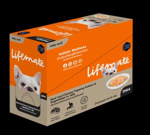 [12ซอง] Lifemate Dog Wet Food🐶อาหารเปียกสุนัข ไลฟ์เมด เนื้อแท้เกรดพรีเมี่ยม ปรับสมดุลลำไส้ ขนาด 70 g