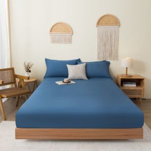 3in1 Plain Bedsheet No Lukot No Gusot Bedsheet Single/Queen/King Size MRK Quilted Mattress
