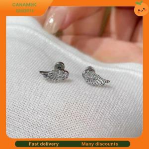 ❣️❣️❣️ 3Pcs Vintage Crystal Zircon Wing Earrings Stud Luxury Shiny Angel Wings Earrings Silver Color Earrings Women Jewelry Gifts