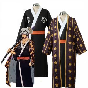 Anime Wano Country Trafalgar D Water Law Cosplay Kimono Women Men Halloween Cosplay Costume