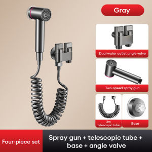 Adjustable High-Pressure Bidet Spray Gun - Modern Design Bathroom Faucet with Ergonomic Handle Durable Brass Construction