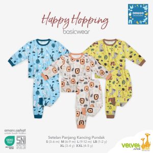 Velvet Junior 3 Stel Setelan Oblong Panjang dan Celana Panjang