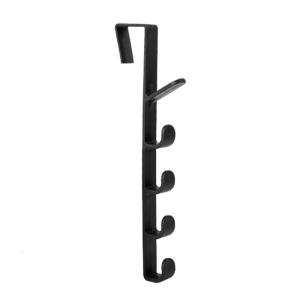 Multifunctional 6 Segment Door Hook Adhesive Hanger For Coat Bags Towel Heavy Load Rack for Kitchen Bathroom Use