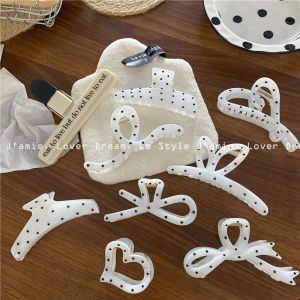 กิ๊บติดผมแฟชั่นเกาหลีลายจุดสำหรับผู้หญิงกิ๊บติดผมอารมณ์อุปกรณ์ผม