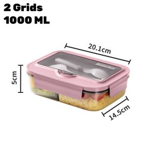 Electric Lunch Box Stainless Steel Heating Food Container Food Warmer Heater Bento