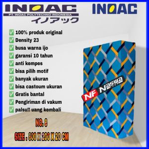 Kasur busa inoac uk 80x200x20  EON Density 23 original garansi 10 tahun