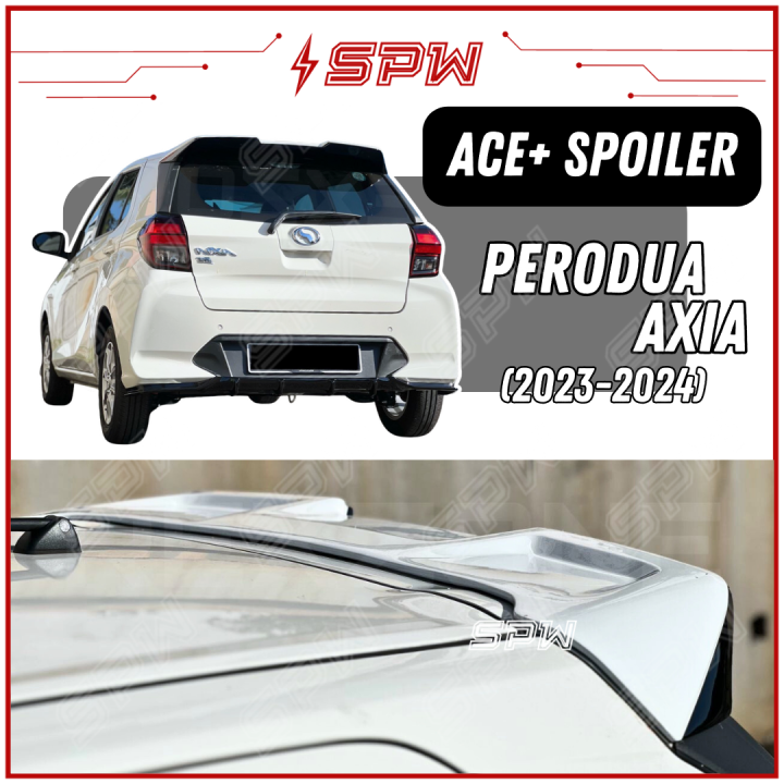 Perodua Axia (2023-2024) ACE Spoiler V2 / V3 Rear Spoiler Wing Lip Top ...