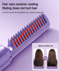 [Not harmful to hair] Fast mini 2in1 Rechargeable electric hair straightener negative ion hair straightener straightening comb  [In stock/Limited stock/Shipping within 24 hours]