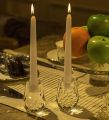 Crystal Candle Holder Honeycomb Designed Hand Cut Crystal Household Taper Candlesticks Banquet Decorations for Dinner 2.4x3.2Inches Pack of 2, Clear. 