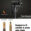 120Psi High Pressure Bike Pump Balls With Base Tire Pump Mountain Bikes Air Inflator. 