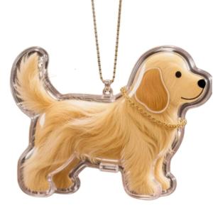 Pet Memorial Charm Plastic Keepsakes Container Preserves Furs Dog Figurine Hair Collector Keychain Gift For Pet Owners
