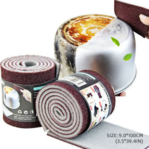 Houseeker Magic Cleaning Sponge Eraser Kitchen Emery Melamine Sponge Pan Pot Removing Rust Dish Cleaning Brush Scouring Pad 100Cm Length