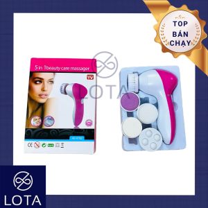 MÁY MASSAGE RỬA MẶT 5 CHỨC NĂNG dụng cụ thiết bị chăm sóc da mặt đa năng 5 trong 1 làm sạch vệ sinh da mặt 5in1 LOTA SHOP