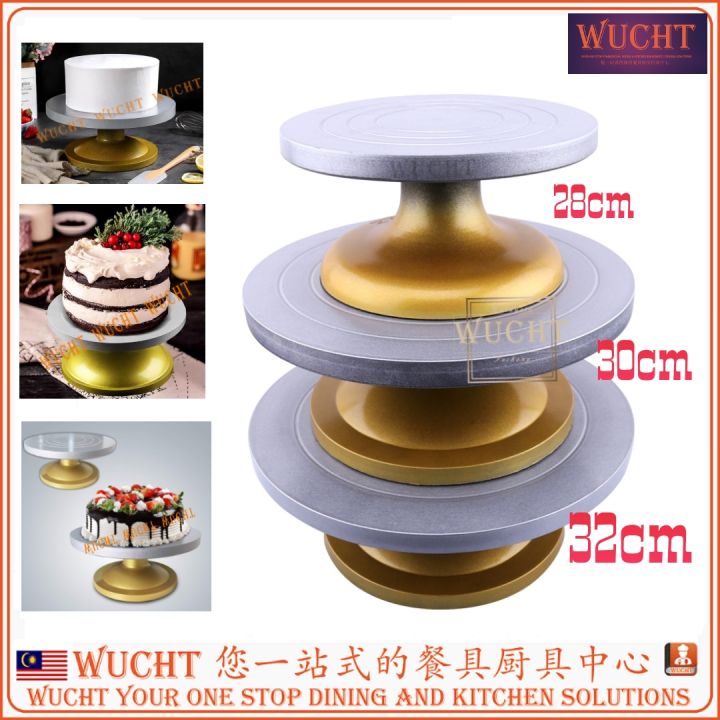 【WUCHT】Heavy Duty Cake Decoration Turntable Revolving Rotating Table 蛋糕转盘  Meja Putar Hiasan Kek Cake Decorate Stand Cake Turntable Decorate