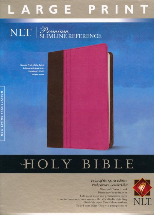 NLT Bible Large Print Premium Slimline Reference Bible Fruit Of The Nlt bible large print premium slimline reference bible fruit of the