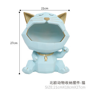Nordic geometric animal home storage decorative ornaments creative resin handicrafts porch storage box