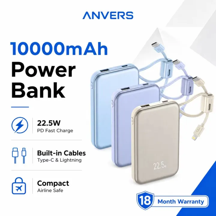 %5BCCC%20Certified%5DAnvers%20Power%20Bank%2010000/20000mAh%2022.5W%20Fast%20Charging%20%7C%20Built-in%20Type-C/Lightning%20Cable%20%7C%20Compact%20Travel%20Safe%20-%20Image%202