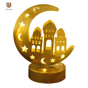 Creative Eid Mubarak Candle Lamp Multi-Purpose for Islamic Muslim Party Decor [Ueb Shop]