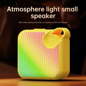 EL TRONICS Di động mini Loa Bluetooth Với đèn không khí Loa siêu trầm âm thanh nổi Hộp âm thanh không dây Mới Chất lượng âm thanh cao Máy nghe nhạc Máy tính để bàn trong nhà