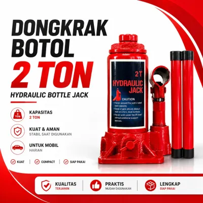 Dongkrak Botol 2 Ton Hakaira / Dongkrak 2 Ton Botol dan Jembatan