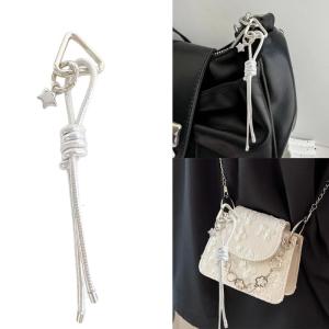 Creative Star Design Key Chain Gift Featuring Alloy Charm And Sturdy Woven Cord Unique Key Rings Charm For Women Men