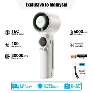 MetaHeld Fan Pro Turbo Kipas Mini Portable 4000mAh 20H 100 Level Speed LED Display Cooler