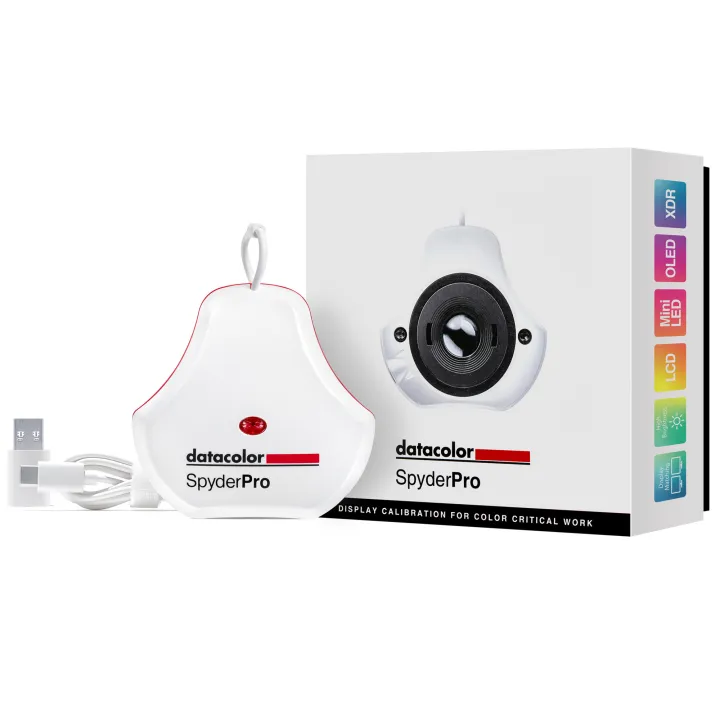 2024 Version Datacolor SpyderPro Monitor Calibration Tool: Ensures Accurate Color When Viewing and Editing Photos & Videos