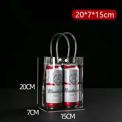 VINTLOOK Túi xách PVC trong suốt túi đóng gói quà tặng túi đi kèm đa đặc điểm kỹ thuật uống đóng gói túi PVC trong suốt Túi Quà Tặng