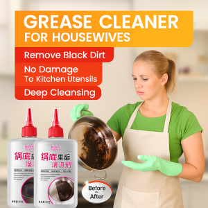 Powerful Black Scale Cleaner For Pots And Pans Pot Bottom Cleaning Gel Kitchen Cookware Cleaner Stainless Steel Polish Kitchen Cleaning Spray