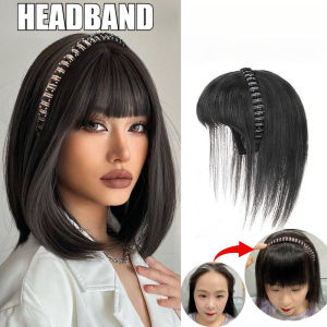 Non-slip Hairband for Women Fake Bangs Wig Headband Bangs Wig Headband with Bangs Affordable Fake Bangs Best Fake Bangs for Thin Hair