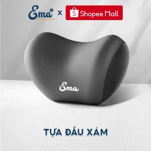[VIP] Bộ gối tựa đầu & tựa lưng ô tô chính hãng EMA thiết kế công thái học giảm đau cổ vai gáy